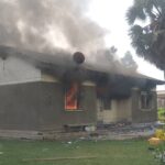 Property worth millions destroyed as fire guts Adjumani Hospital staff quarters WhatsApp-Image-2025-11-08-at-5.25.31-PM